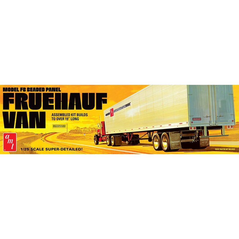 AMT 1478 1/25 Fruehauf 40_ Beaded Van Trailer