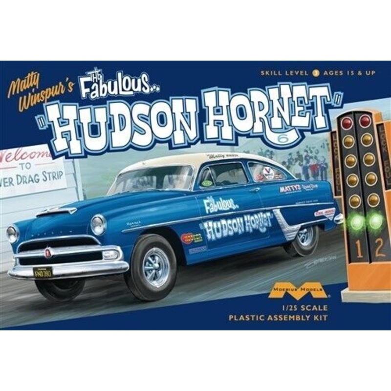 Moebius 1219 1/25 1954 Fabulous Hudson Hornet Matty Winspur's Stock Car