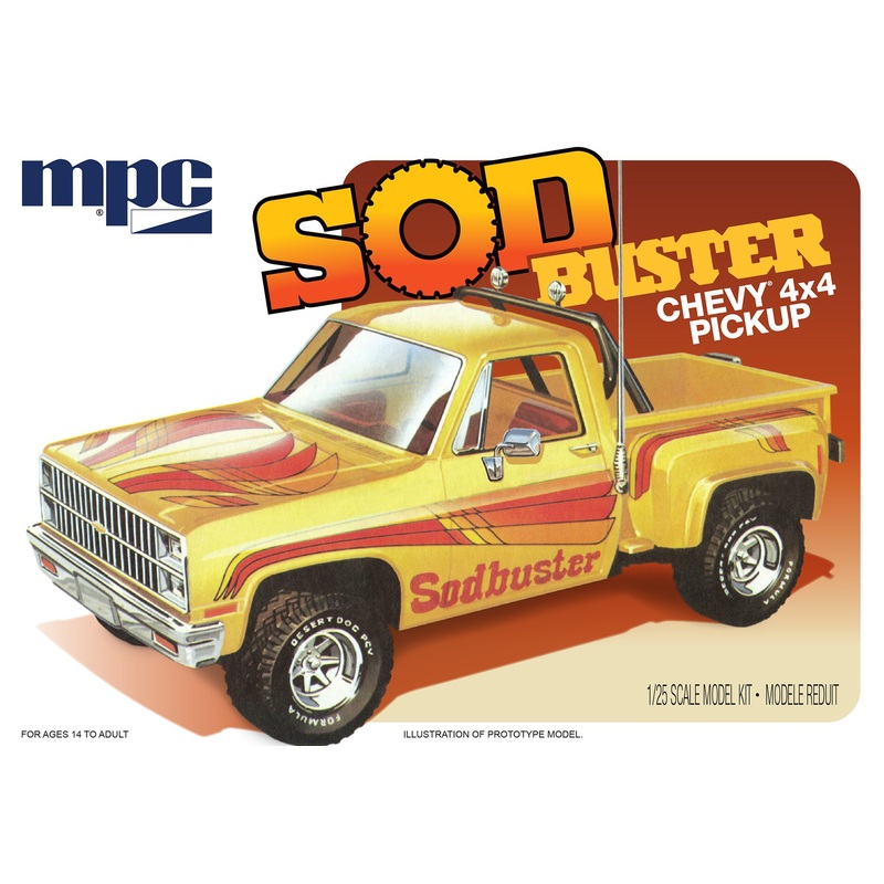MPC 972 1/25 1981 CHEVY STEPSIDE PICKUP SOD BUSTER