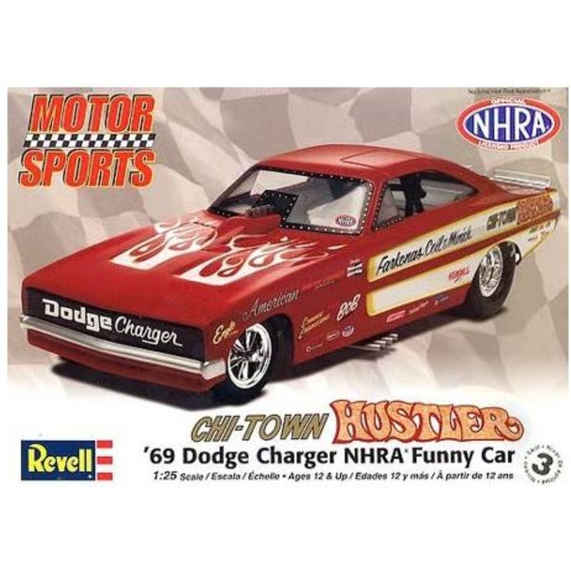 REVELL 85 4286 1/25 CHI TOWN HUSTLER 1969 Dodge Charger NHRA Funny car