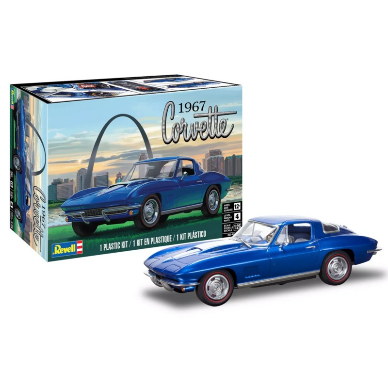 Revell 85-4517 1/25 1967 Corvette Sting Ray Sport Coupe 2N1