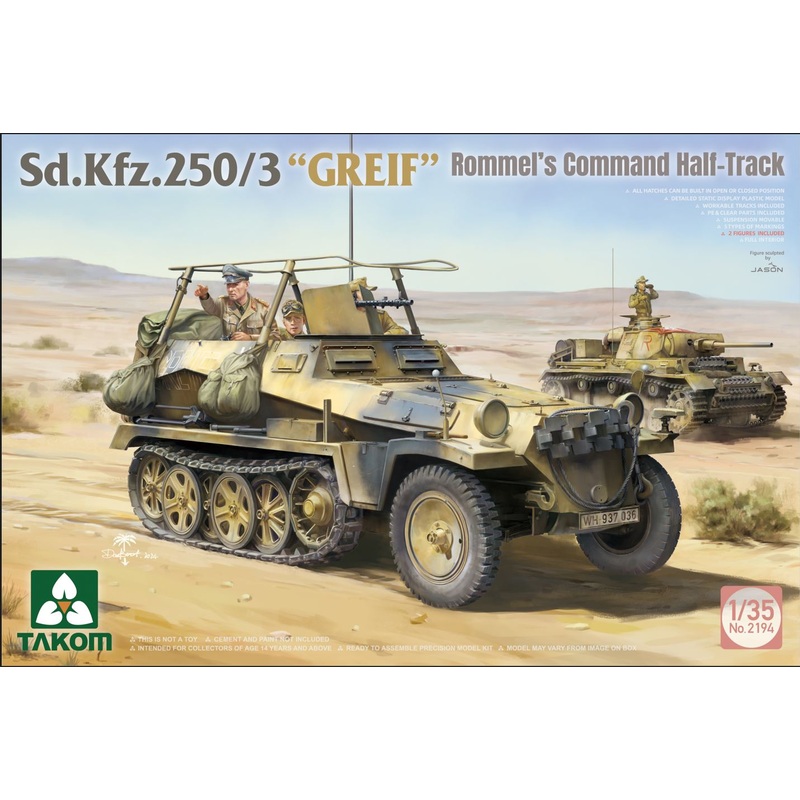 Takom 2194 1/35 Sd.Kfz.250/3 ROMMELS COMMAND HALFTRACK
