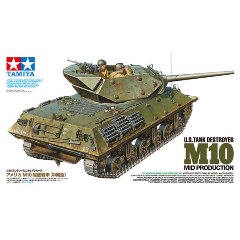 Tamiya 35350 1/35 U.S. Tank Destroyer M10 (Mid Production).