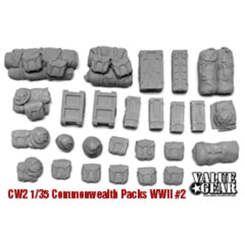 Value Gear CW02 1/35 Commonwealth (UK AUS CAN) Back Packs #2 Pattern 37 WWII