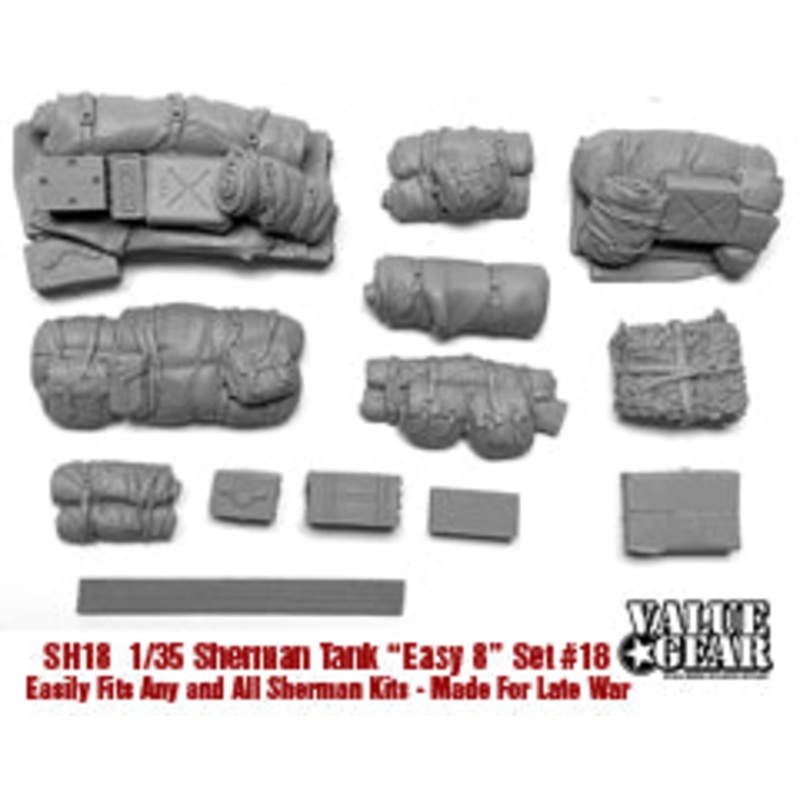 Value Gear SH018 1/35 Sherman Engine Deck Set #18 (13 Pieces)