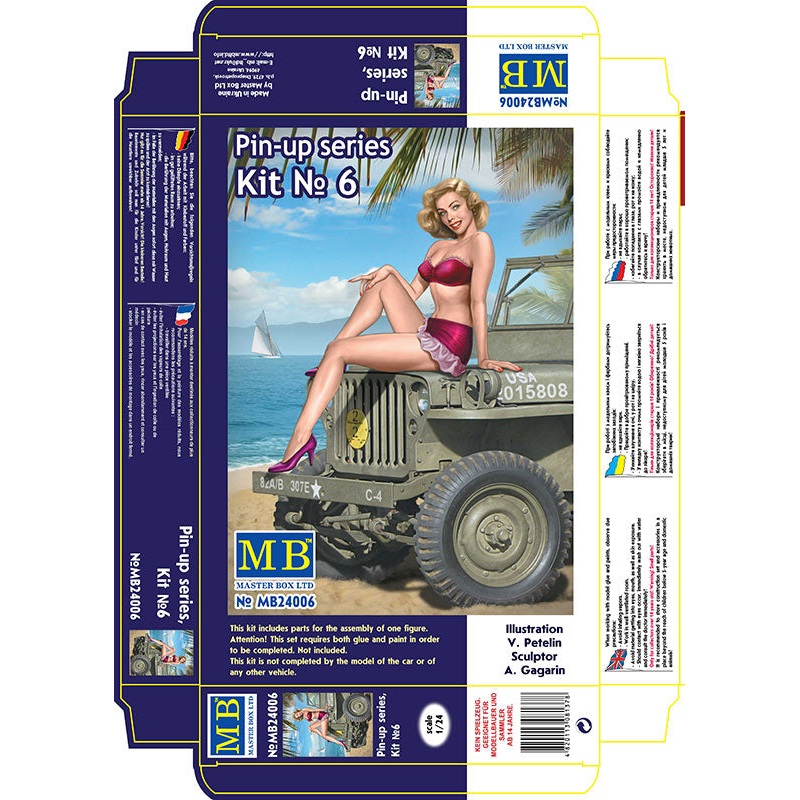 Master Box 24006 1/24 Pin-up Series, Kit No. 6 Samantha