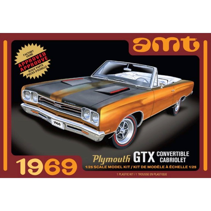 AMT 1137 M 1/25 1969 Plymouth GTX Convertible 2T