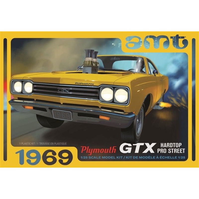 AMT 1180M 1/25 1969 Plymouth GTX Hardtop Pro Street
