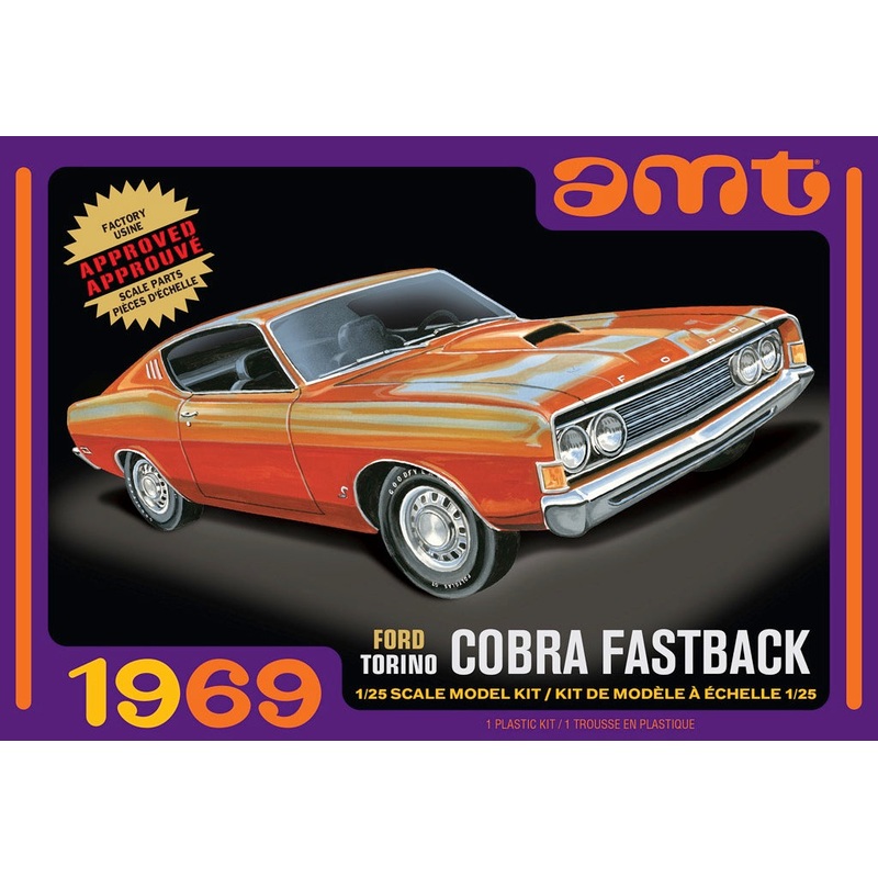 AMT 1217 1/25 1969 Ford Torino Cobra Fastback
