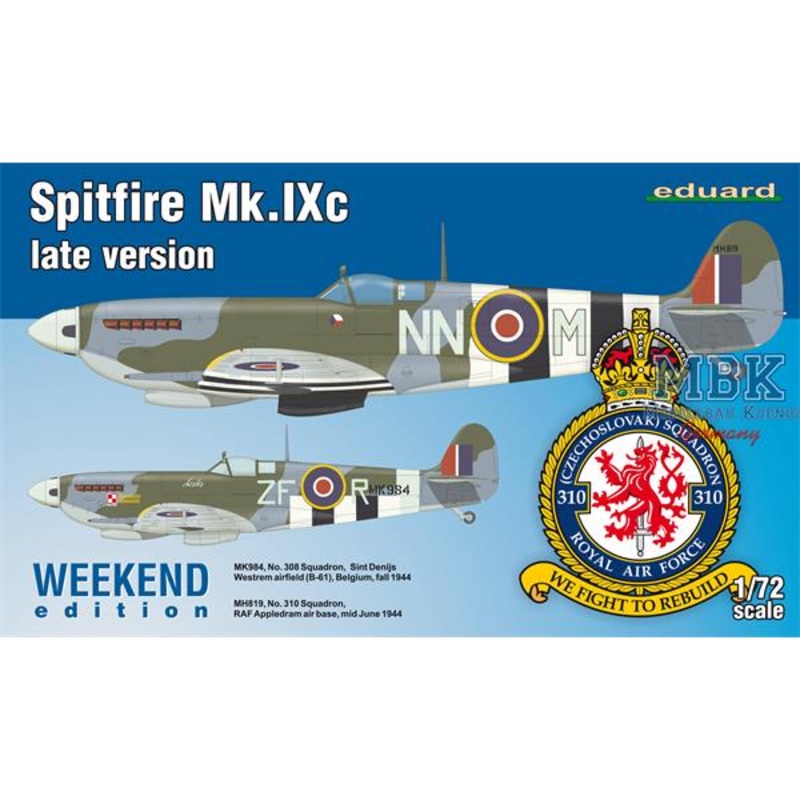 Eduard 7431 1/72 Spitfire Mk. XIc late Version  - Weekend Edition -