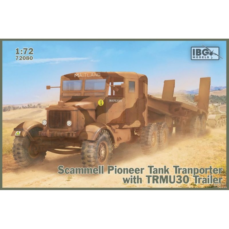IBG 72080 1/72 Scammell Pioneer Tank Transporter with TRMU30 Trailer