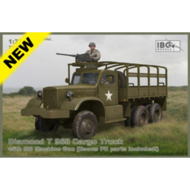 IBG 72083 1/72 Diamond T 968 Cargo Truck with M2 Machine Gun