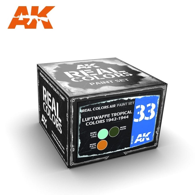 AK Interactive RCS033 Real Colors: Luftwaffe Tropical Colors 1942-1944