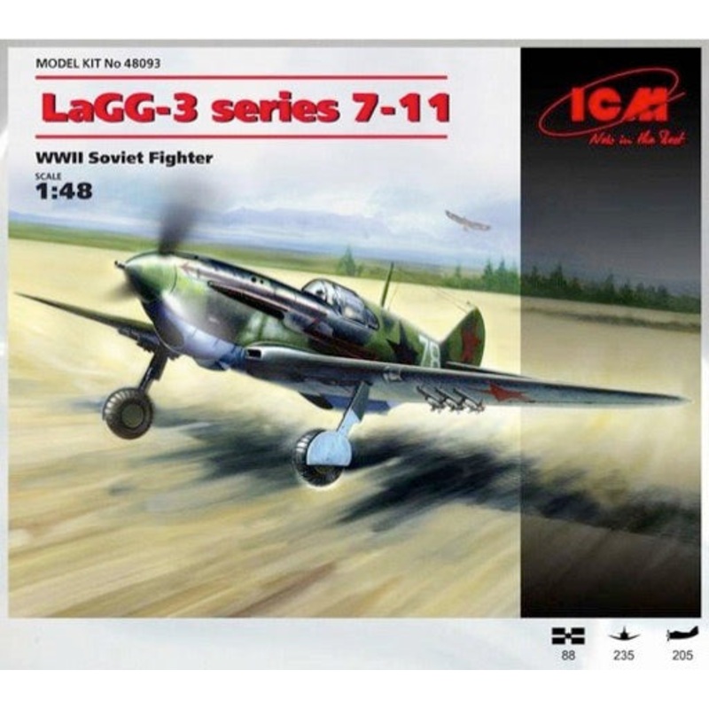 ICM 48093 1/48 LaGG-3 Series &-11 WWII Soviet Fighter