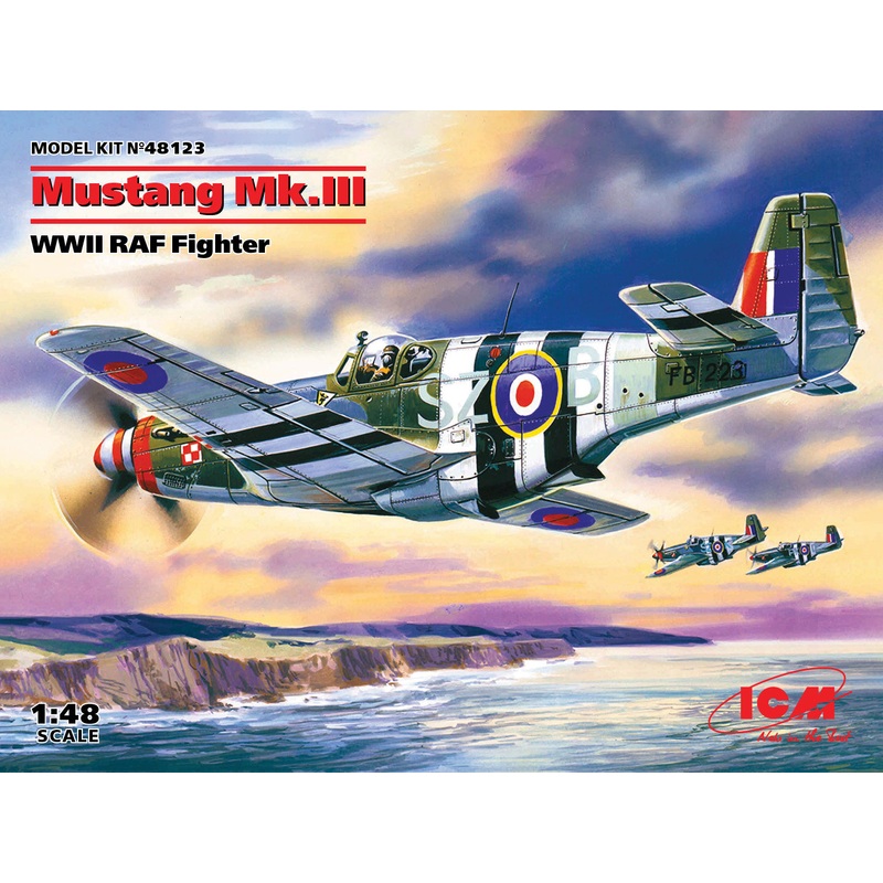 ICM 48123 1/48 Mustang Mk.III, WWII RAF Fighter