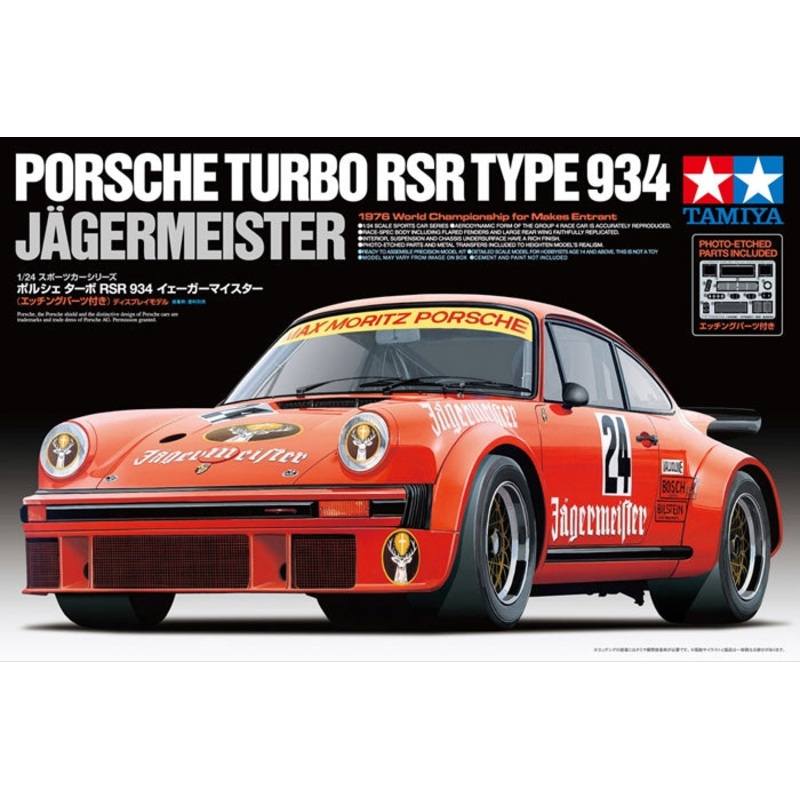 Tamiya 24328 1/24 Porsche Turbo RSR 934 Jgermeister