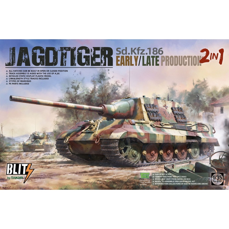 Takom 8001 1/35 Jagdtiger Early/ Late 2in1 Sd.Kfz.186