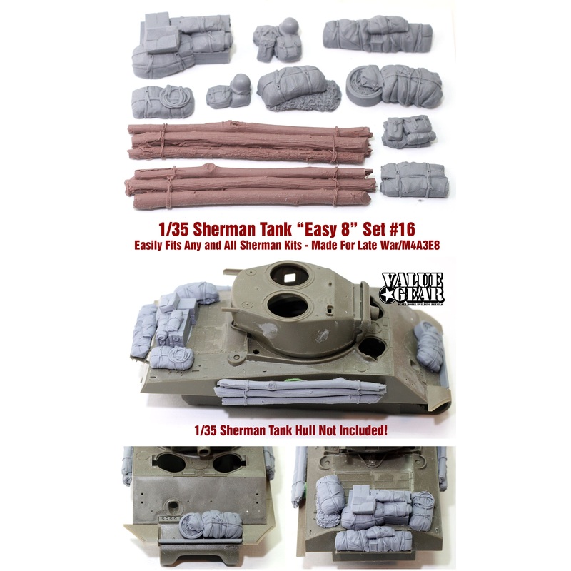 Value Gear SH016 1/35 Sherman Engine Deck & Stowage Set #16