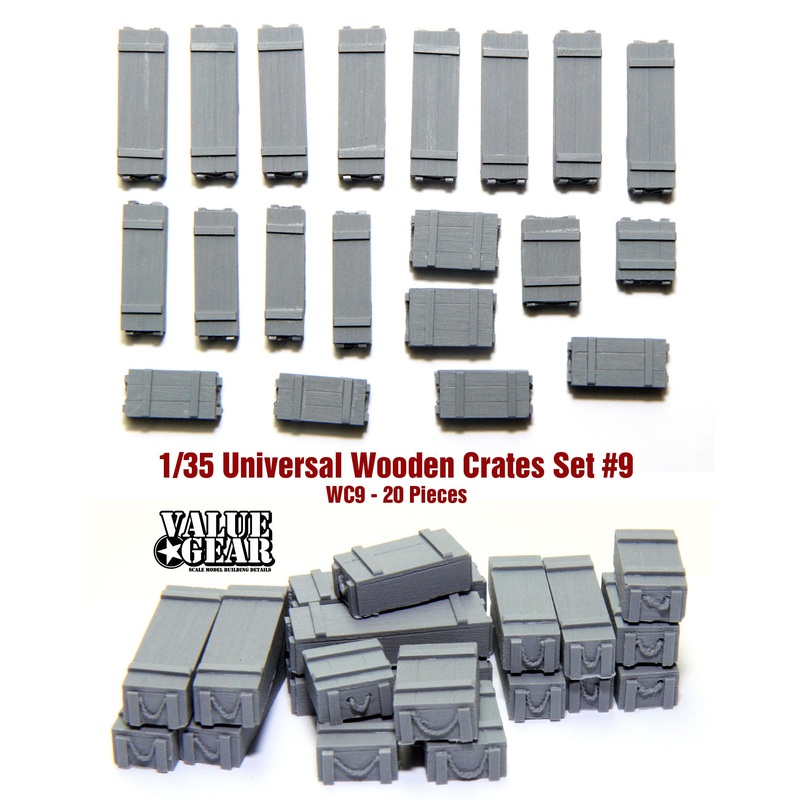 Value Gear WC 9 1/35 Universal Wooden Crates Set #9