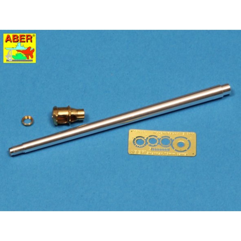 ABER 35L137 U.S. 76mm M1A2 Barrel w/Muzzle Brake for Sherman M4 Series Tank w/M62 Mount