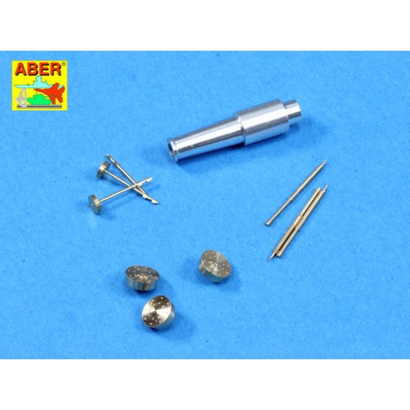 ABER 35L175 Set of barrels for Soviet tank T-28 Early: 1 x KT-28 (76,2 mm), 3 x Machine Gun DT (7,62 mm)