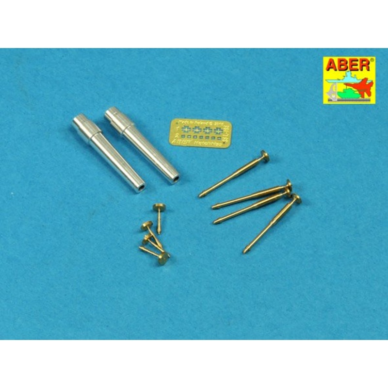ABER 35L207 Barrels for British WWI Tank Mk.V Male for 6 pdr (57mm) gun x 2pcs. 8mm Hotchkiss m.1909 x 4pcs.