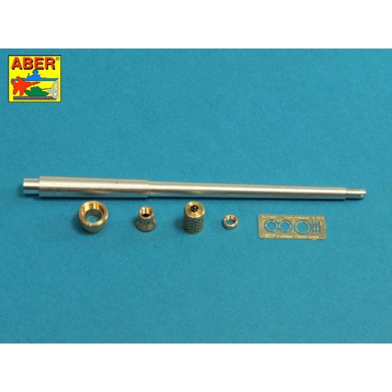 ABER 35L232 10,5cm KwK L/70 barrel with perforated muzzle brake for German Pz.Kpfw. VII Lwe or VK 7201(K)