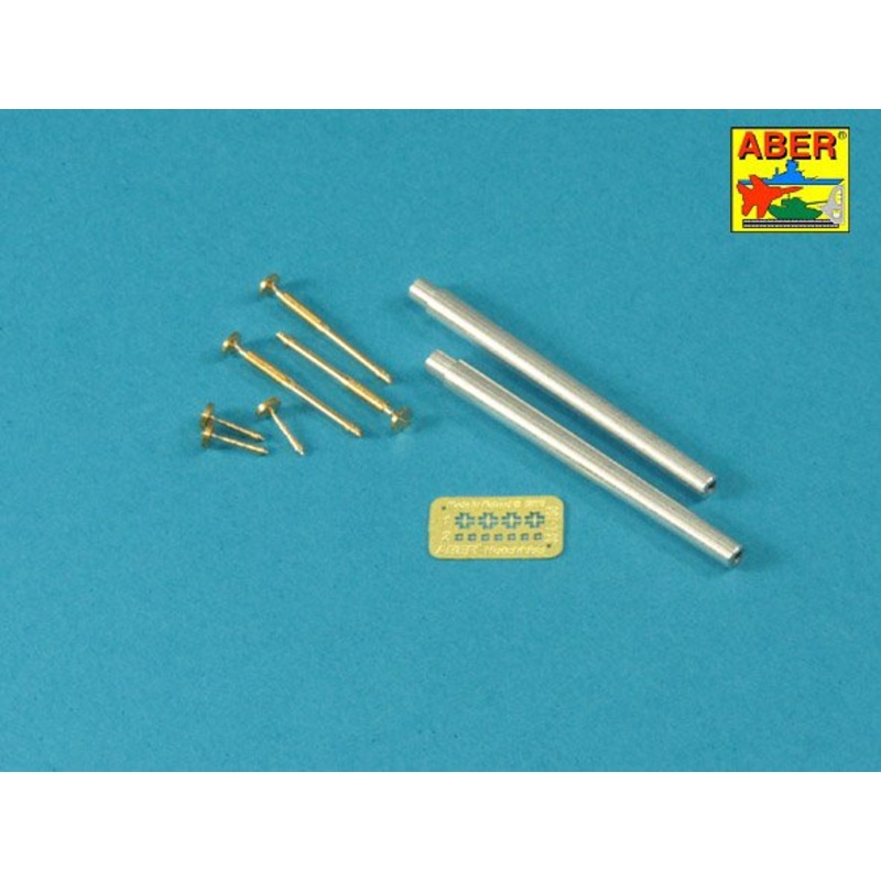ABER 35L235 Barrels for British WWI Tank Mk.I Male  6 pdr. gun x 2 pcs. & 8mm Hotchkiss m.1909 x 3 pcs.