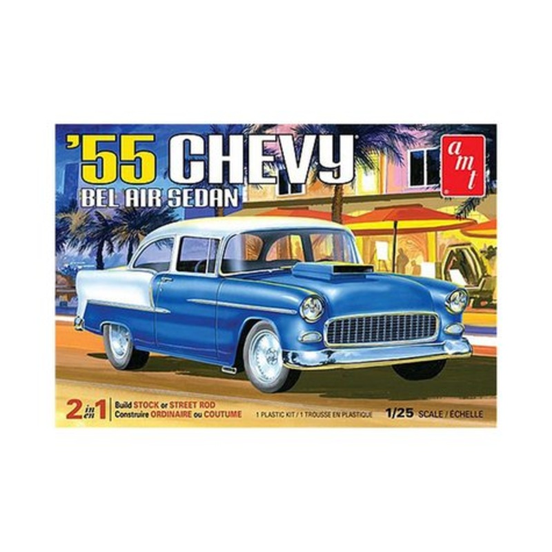 AMT 1119 1/25 '55 CHEVY BEL AIR SEDAN