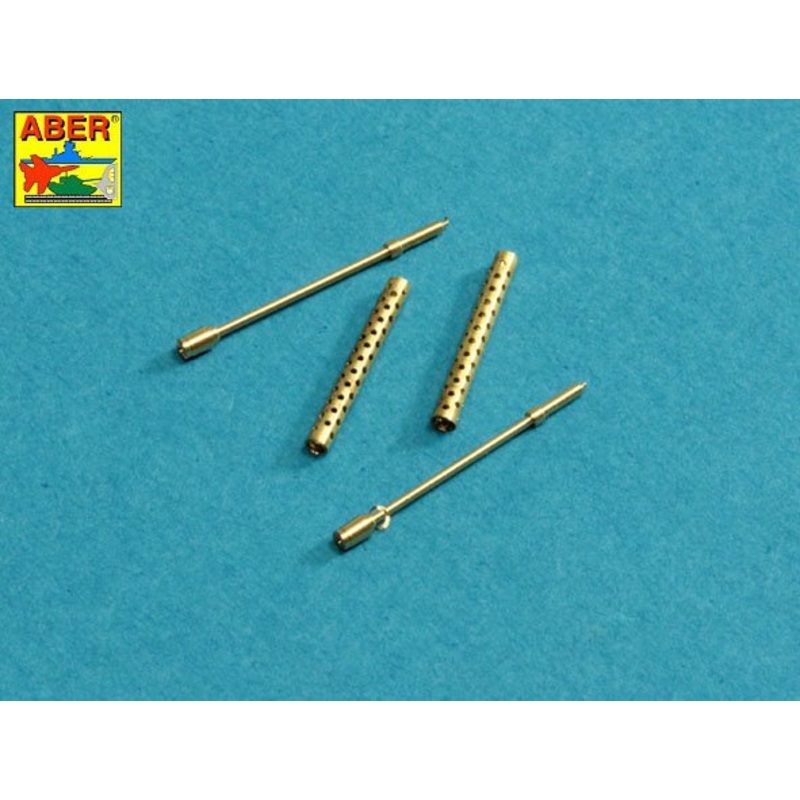 ABER 35L062 Set of 2 Turned U.S barrels for Browning M-1919 A4 with two part muzzle