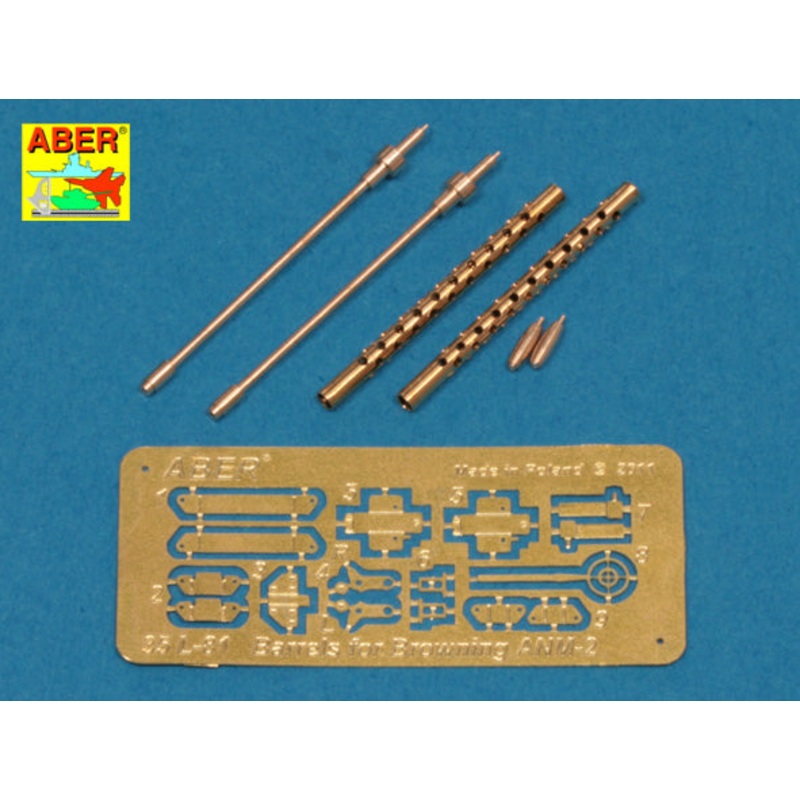 ABER 35L081 Set of 2 standard barrels for U.S aircraft machine guns cal .50 Browning ANM2