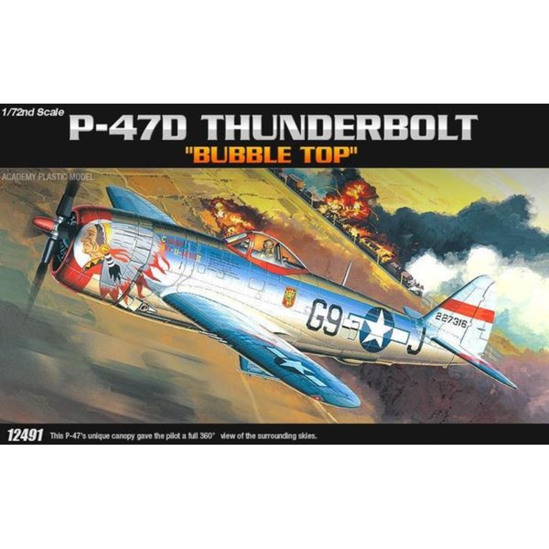 Academy 12491 1/72 P-47D Thunderbolt (BUB)