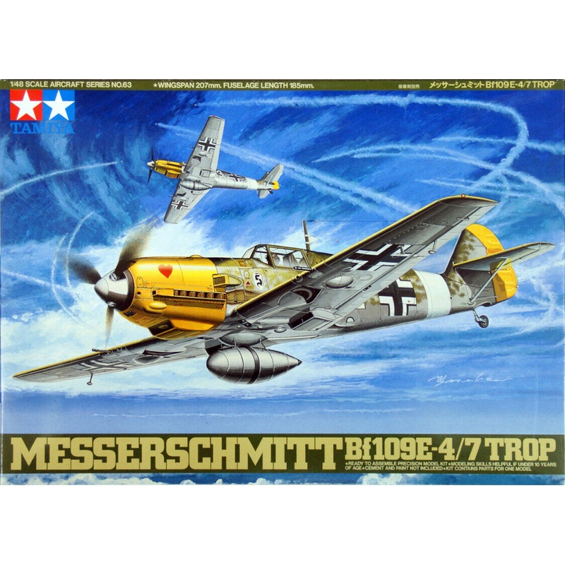 Tamiya 61063 1/48 Messerschmitt Bf 109 E-4/7 Trop