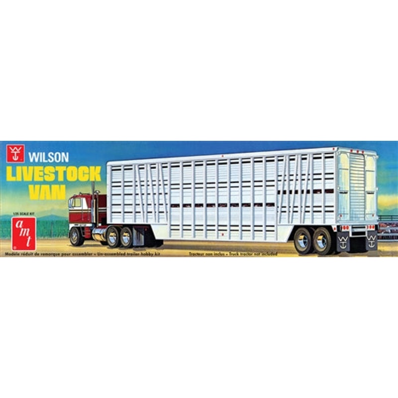 AMT 1106 1/25 WILSON LIVESTOCK VAN TRAILER