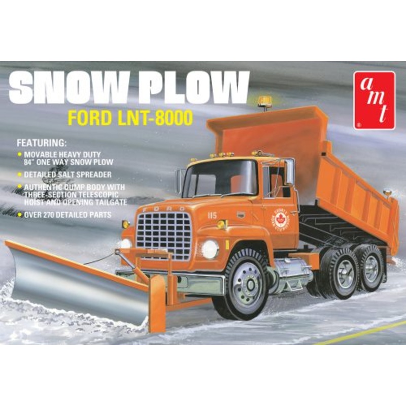 AMT 1178 1/25 FORD LNT-8000 SNOW PLOW