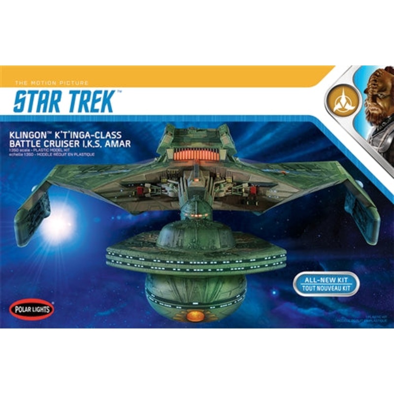 POLAR LIGHTS 950 1/350 STAR TREK KLINGON KTINGA