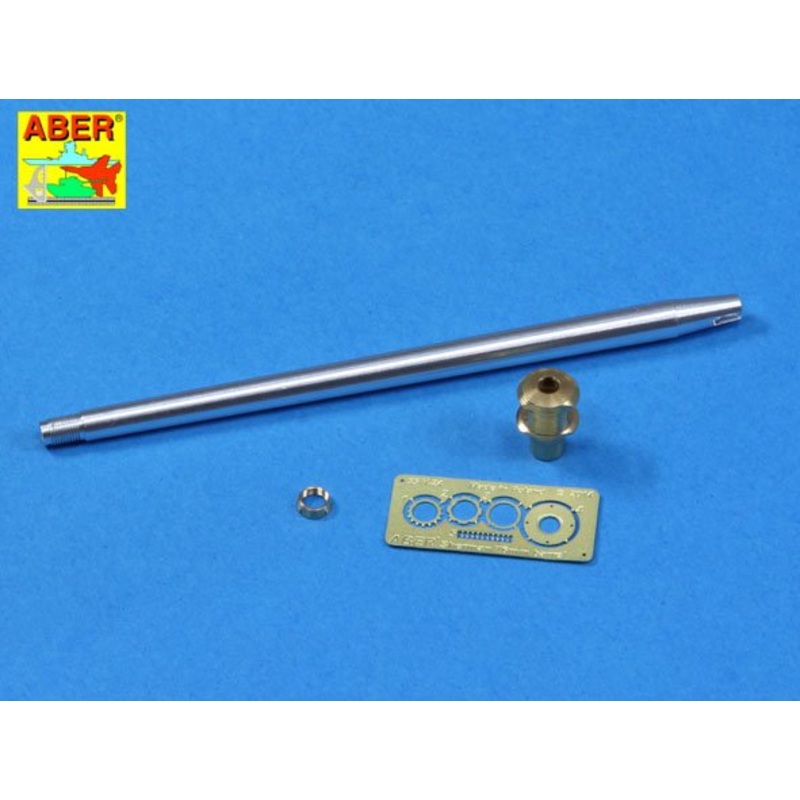 ABER 35L186 U.S. 76 mm M1A2 barrel with muzzle brake for Sherman M4A3E8 tank