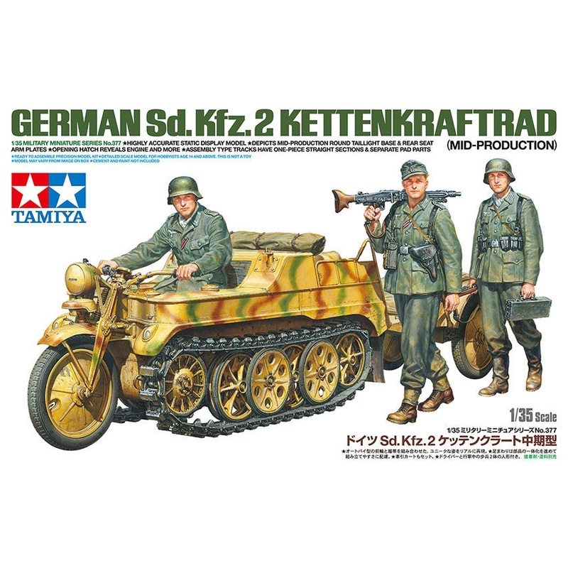 Tamiya 35377 1/35 GERMAN SD.KFZ.2 KETTENKRAFTRAD Mid Production