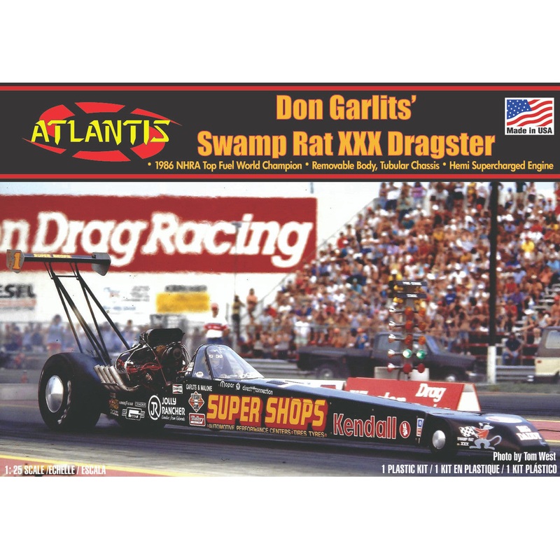 Atlantis 7152 1/25 Don Garlits Swamp Rat XXX Rear Engine Dragster