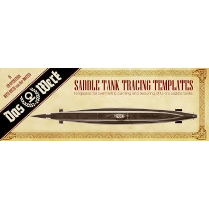 Das Werk A025 1/72 Saddle Tank Tracing Templates for U-9