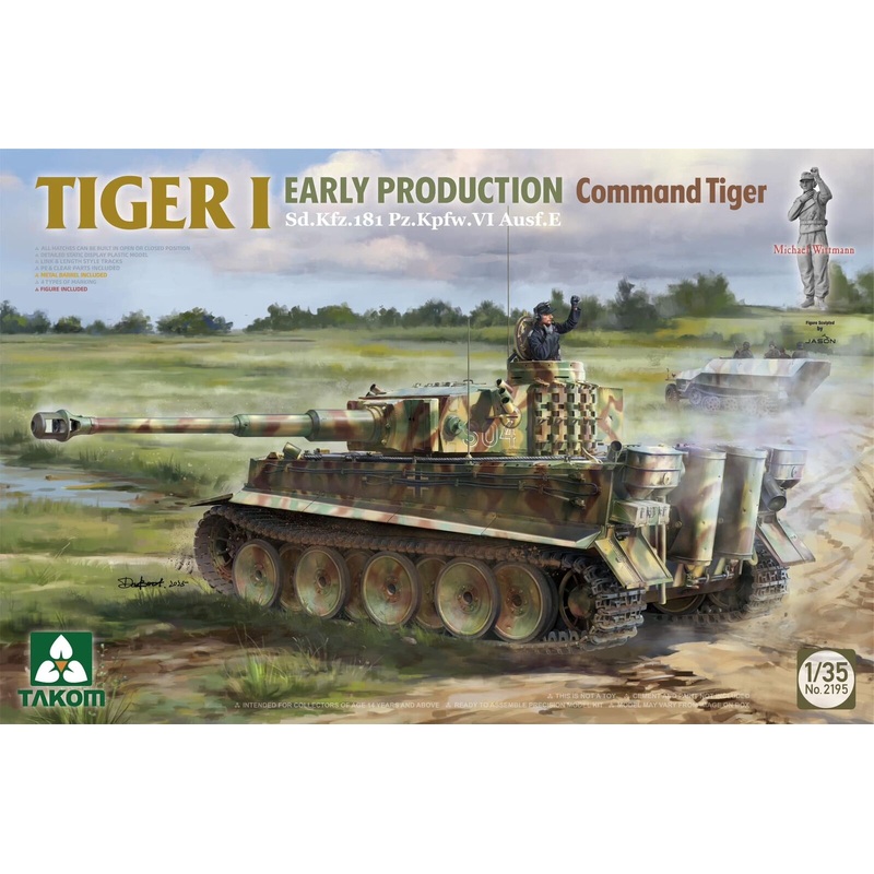 Takom 2195 1/35 Sd.Kfz.181 Pz.Kpfw.VI Ausf.E Tiger 1 Command Tiger Michael Wittmann