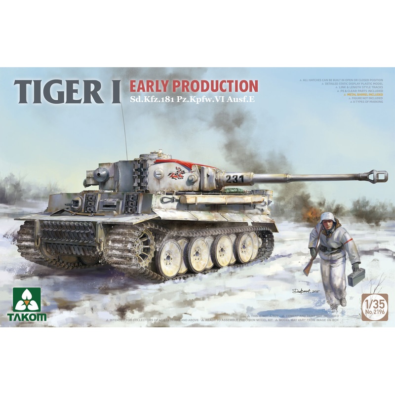 Takom 2196 1/35 Sd.Kfz.181 Pz.Kpfw.VI Ausf.E Tiger I Early