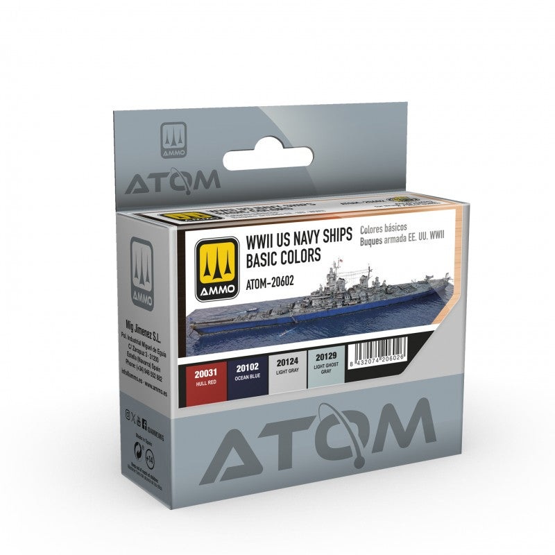 AMMO by Mig 20602 WWII US Navy Ships Basic Colors Set