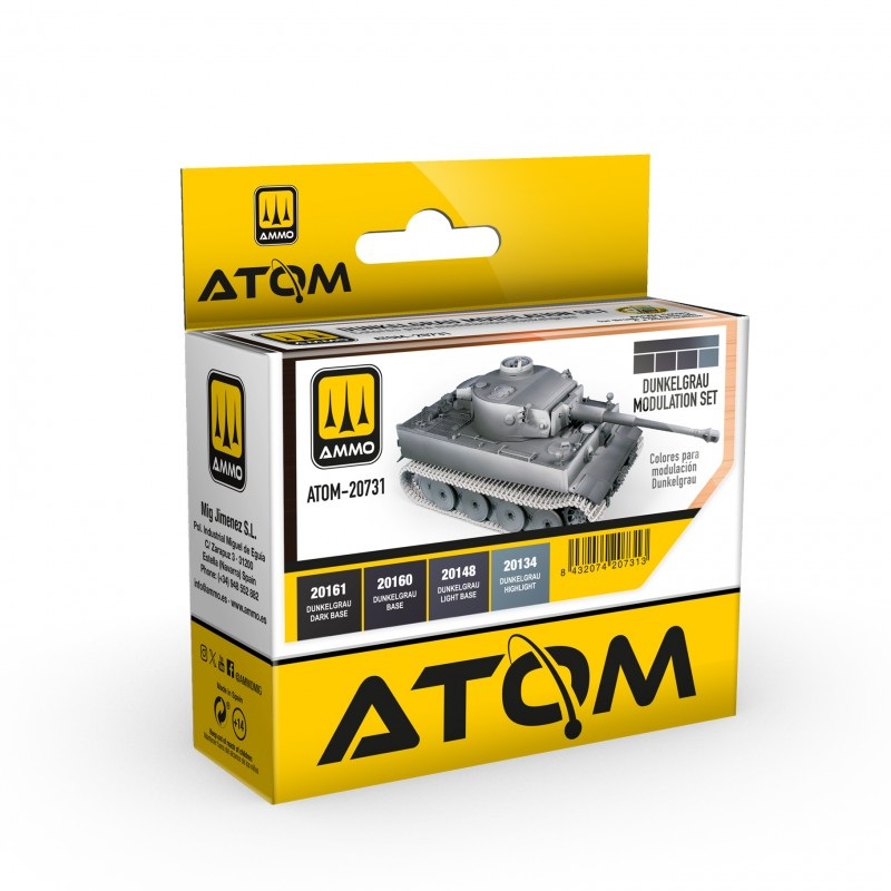 AMMO by Mig 20731 Dunkelgrau Modulation Set