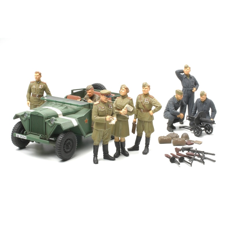 Tamiya 89767 1/48 Russian Field Car GAZ-67B w/Officers