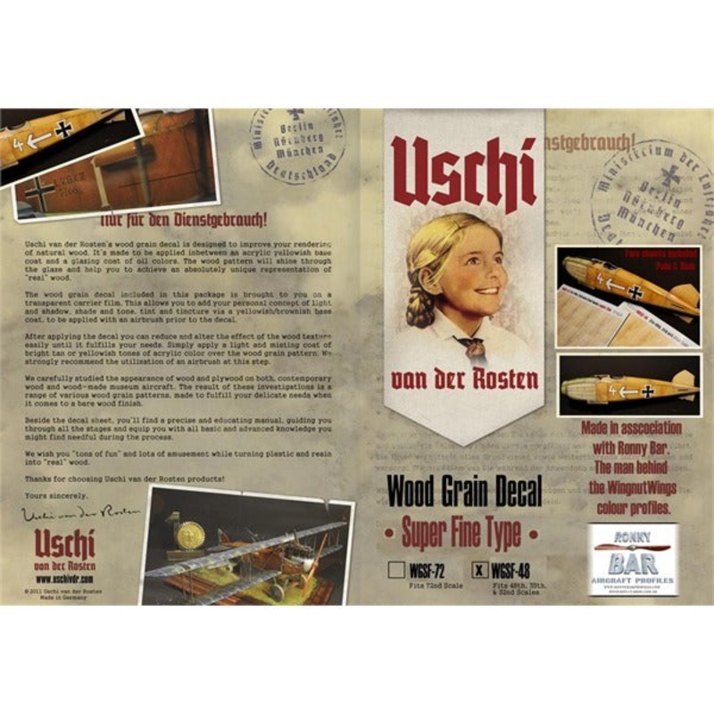 Uschi Van Der Rosten   Decal Super-Fine 1/48 - 1/32
