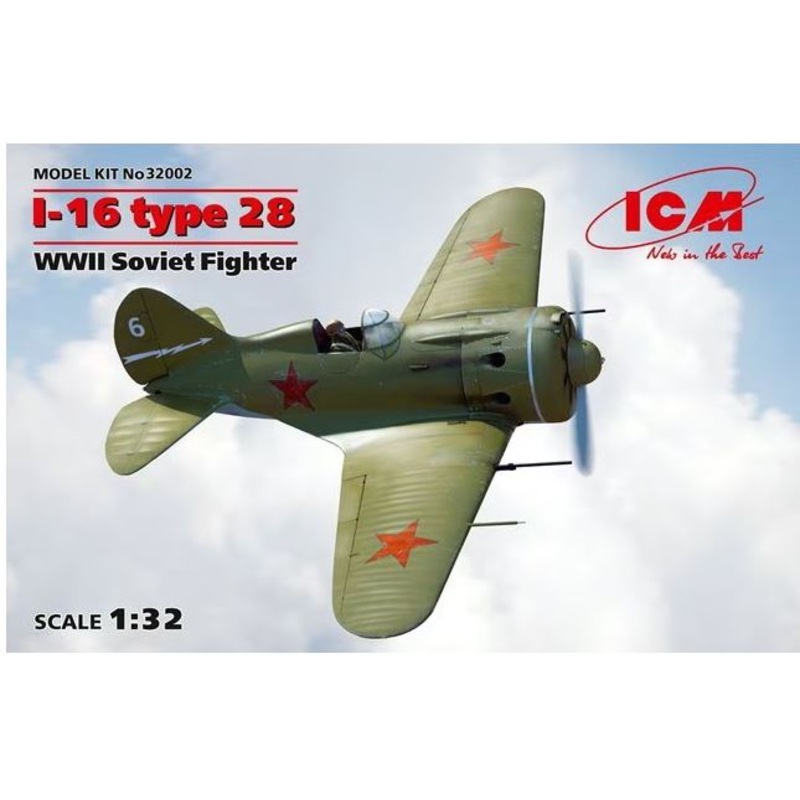 ICM 32002 1/32 I-16 Type 28, WWII Soviet Fighter