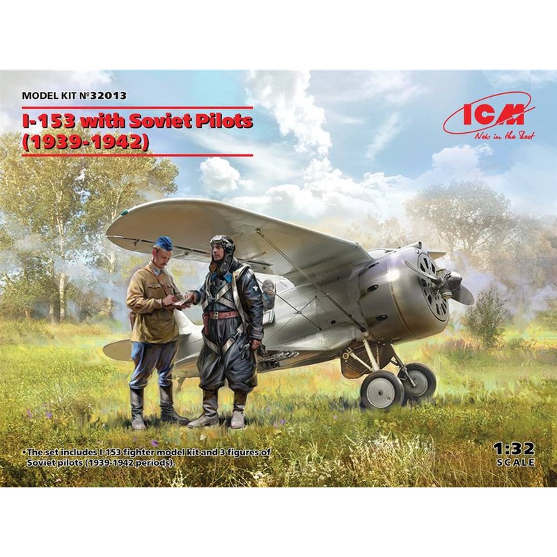 ICM 32013 1/32 I-153 with Soviet Pilots (1939-1942)