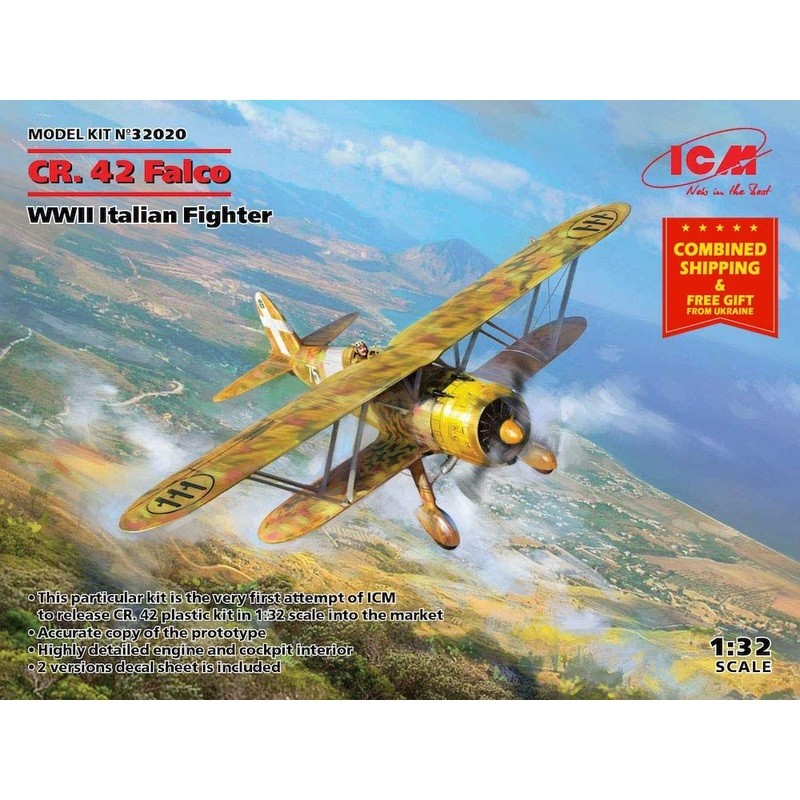 ICM 32020 1/32 CR.42 Falco, WWII Italian Fighter