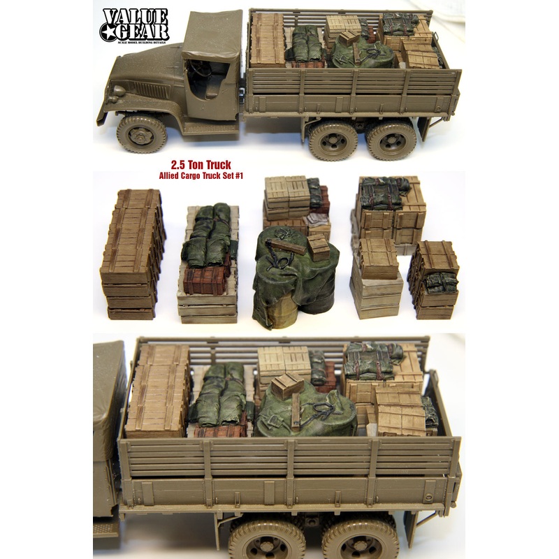 Value Gear UST01 1/35 Allied 2.5 Ton Truck Load Set #1